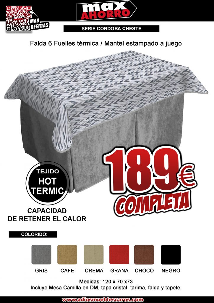 MESA CAMILLA DM COMPLETA RECTANGULAR